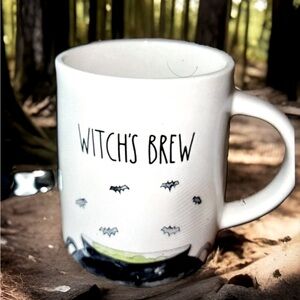 New Rae Dunn Art Pottery 🧙 Bats & WITCH’s BREW Tea Coffee Cup Mug Halloween